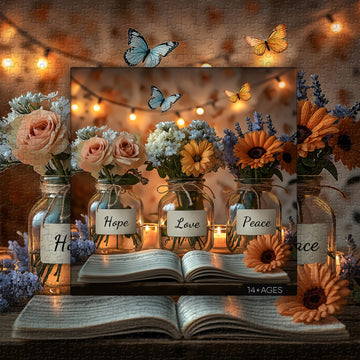 Vases de fleurs confortables puzzle 1000 pièces